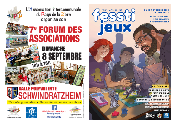 Affiche forum des associations et fessti jeux